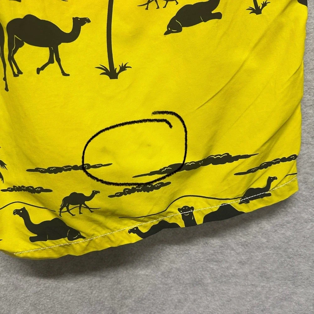 Vilebrequin Mens Swimming Shorts Size XXXL 3XL Camel Trunks Drawstring Pockets